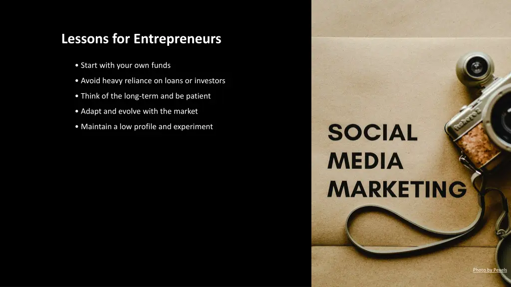 lessons for entrepreneurs