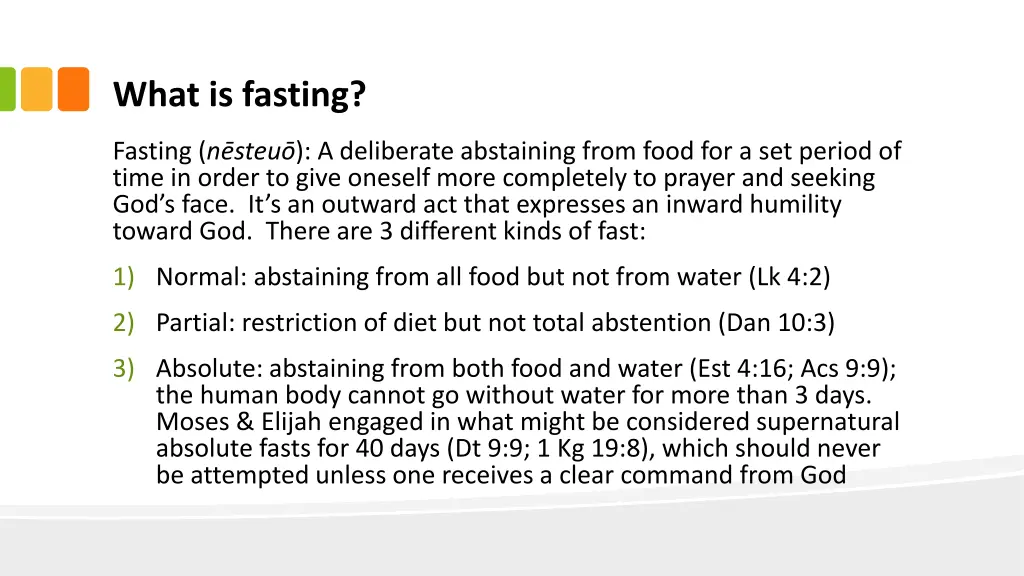 what is fasting