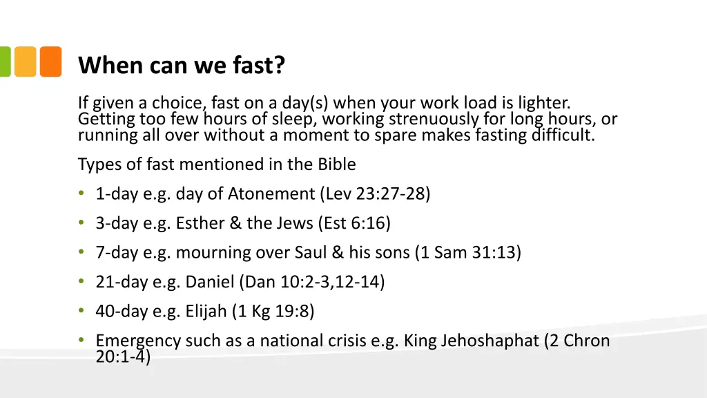 when can we fast 1