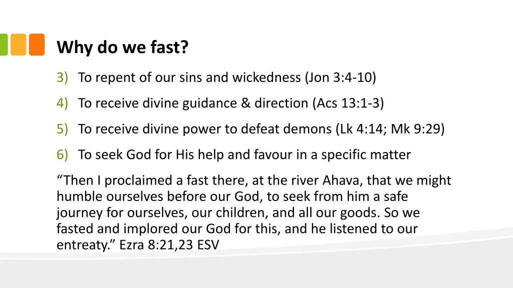 why do we fast 1