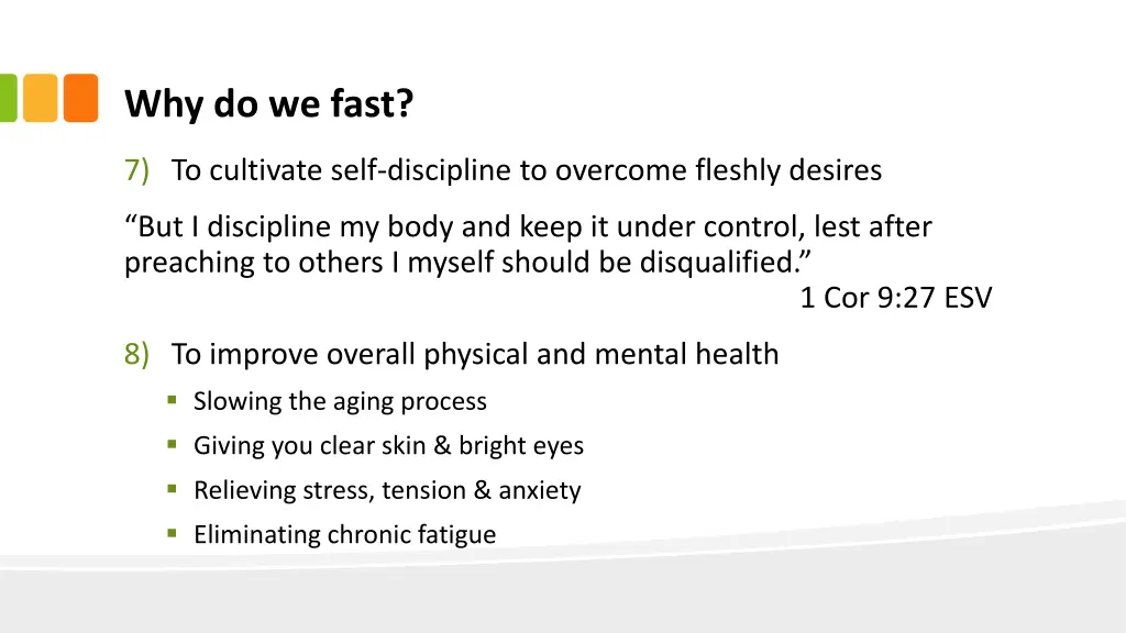 why do we fast 2