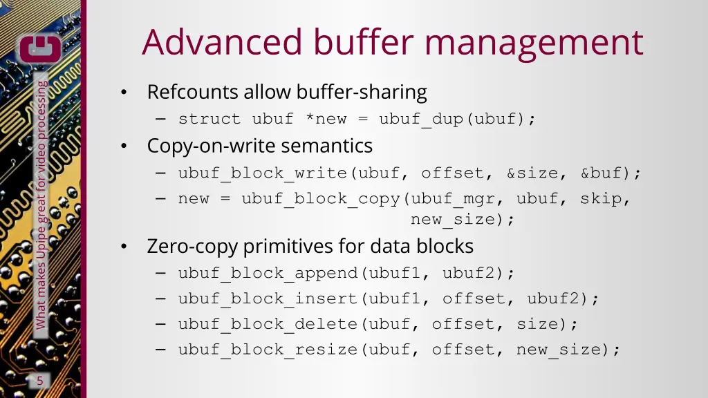 advanced buffer management