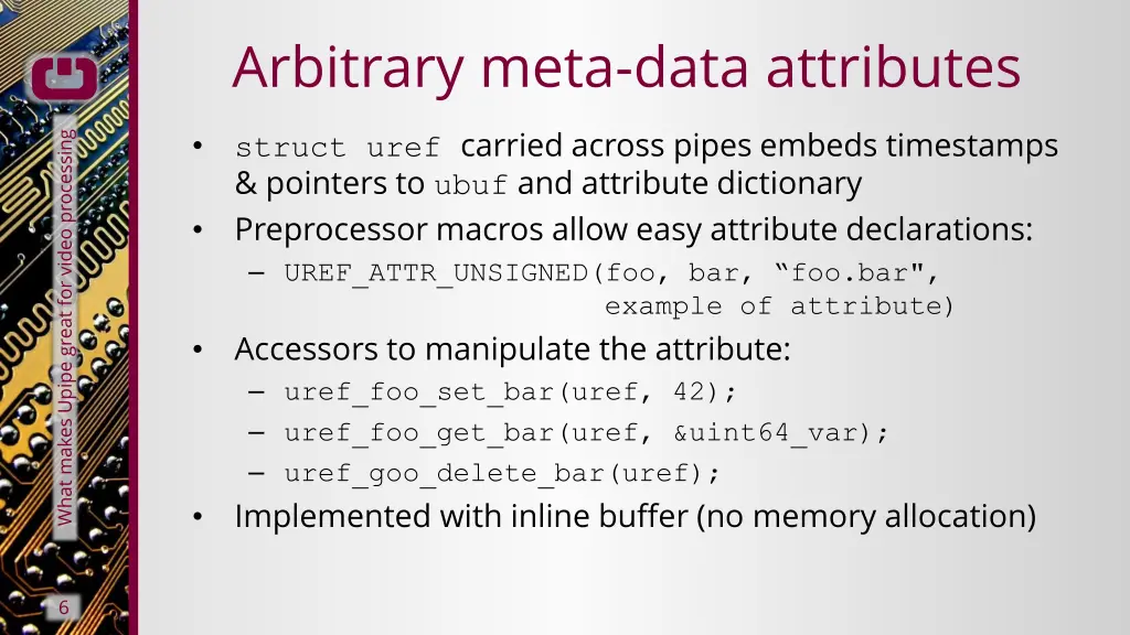arbitrary meta data attributes