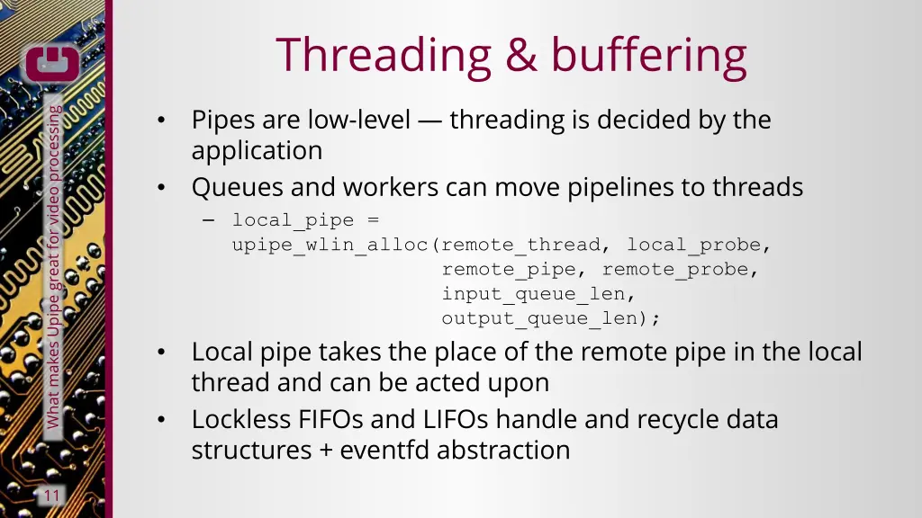 threading buffering