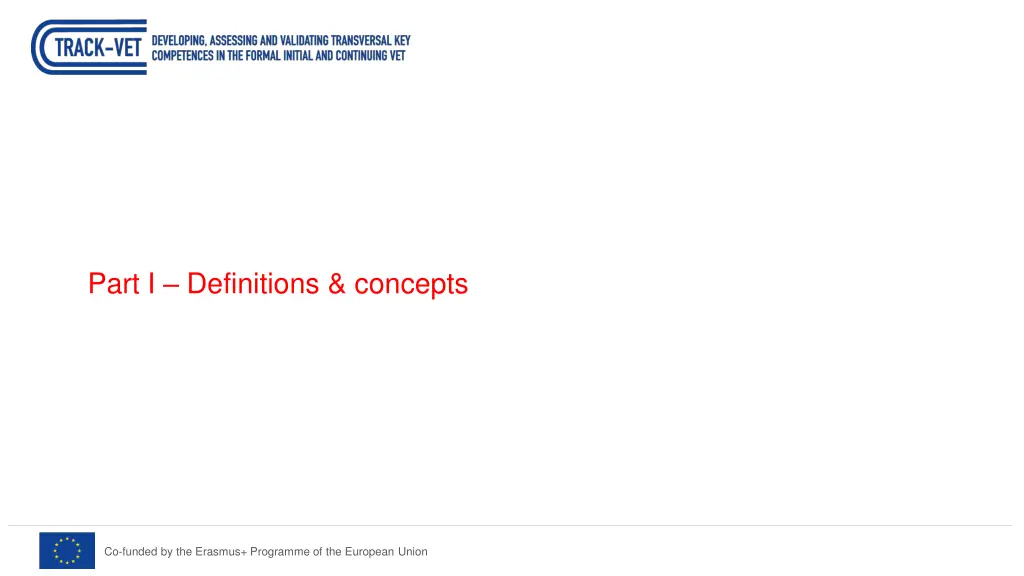 part i definitions concepts
