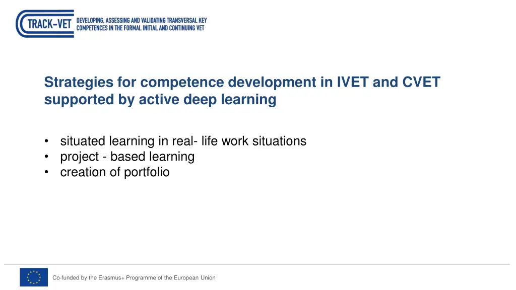 strategies for competence development in ivet