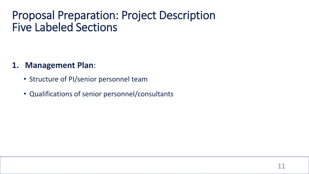 proposal preparation project description proposal