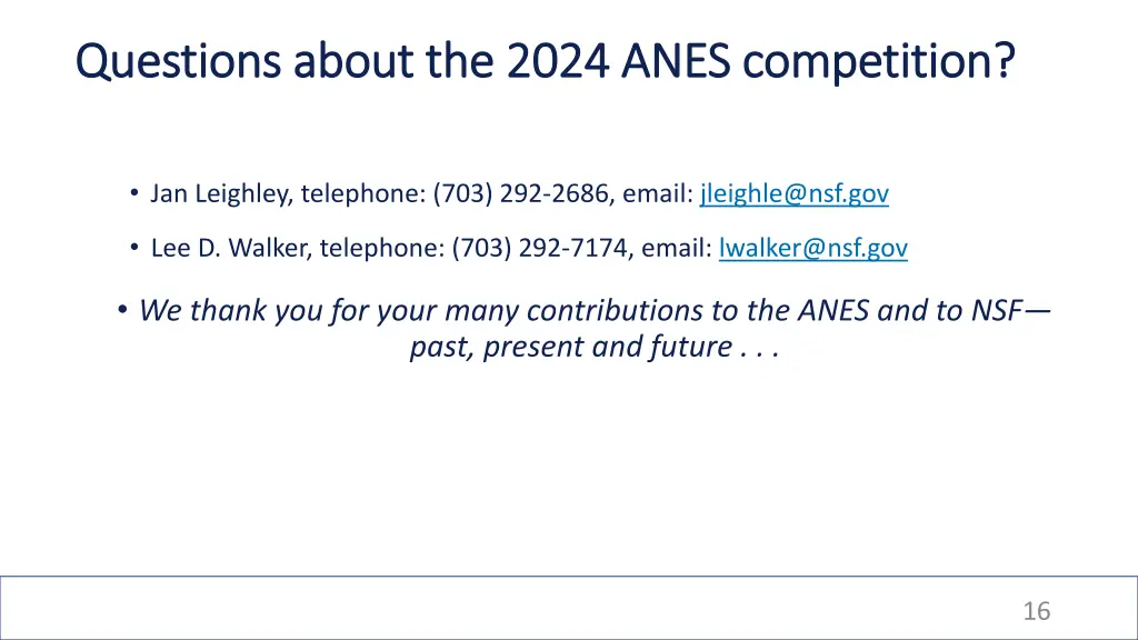 questions about the 2024 anes competition