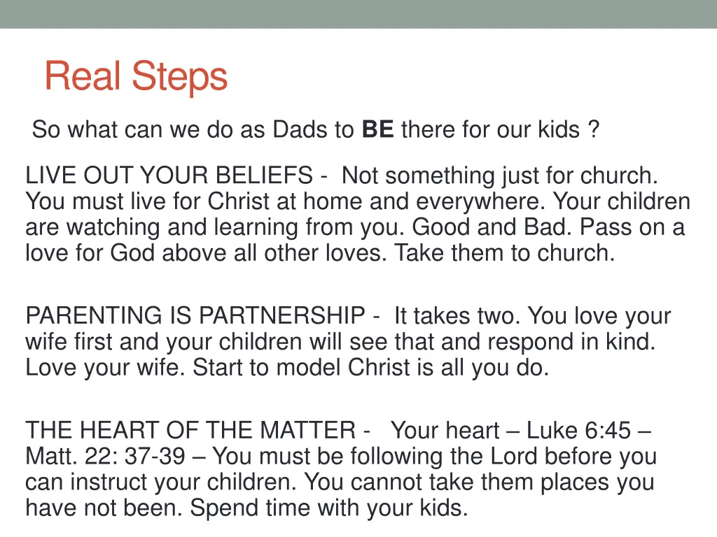 real steps