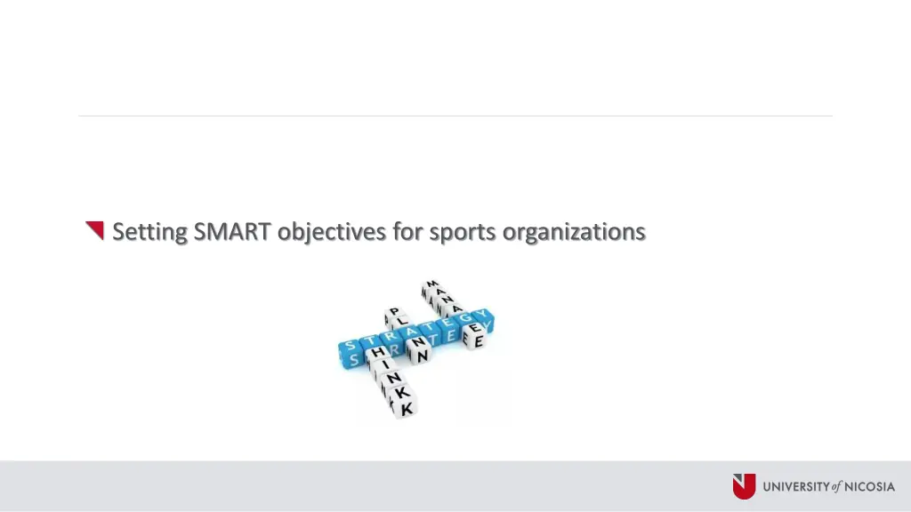 setting smart objectives for sports organizations