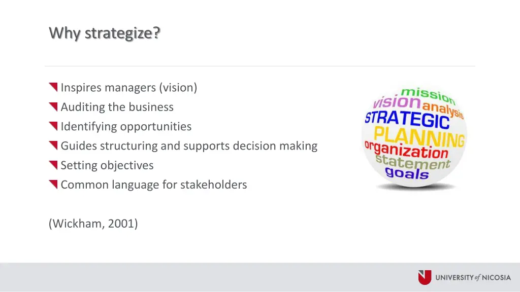 why strategize
