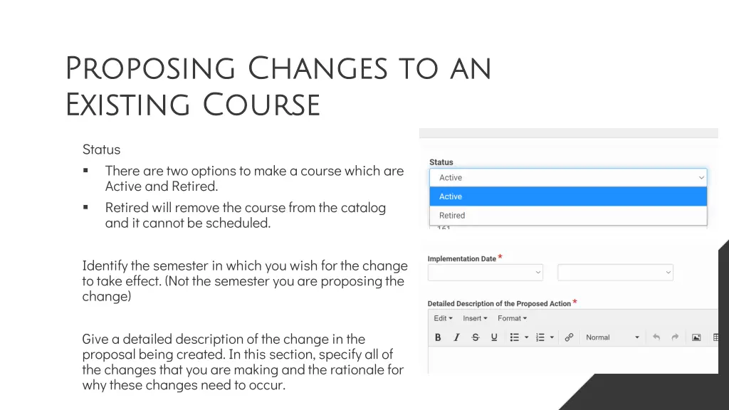 proposing changes to an proposing changes 1