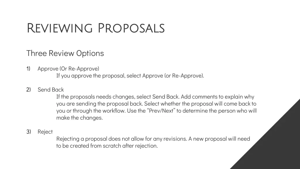 reviewing proposals reviewing proposals 1