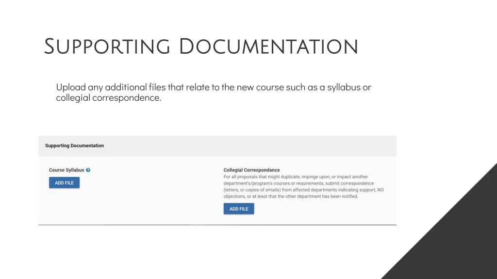 supporting documentation supporting documentation