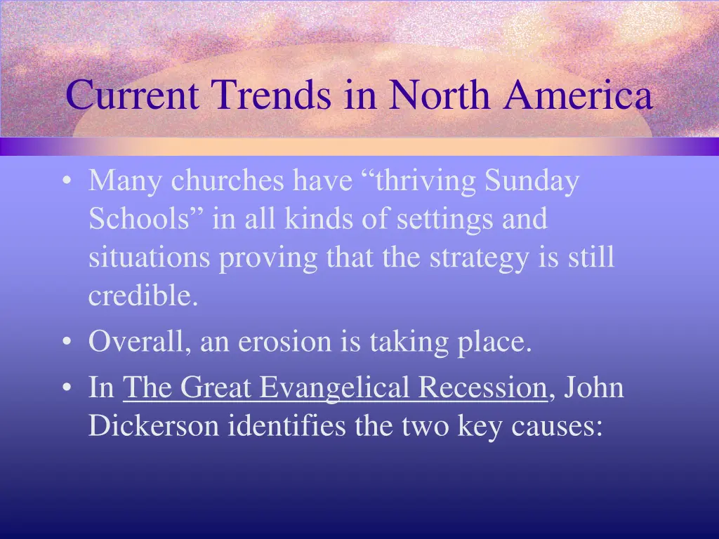 current trends in north america