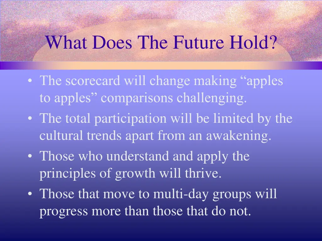 what does the future hold