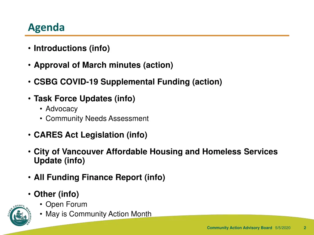 agenda