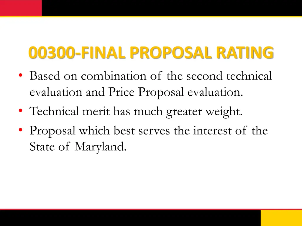 00300 final proposal rating based on combination