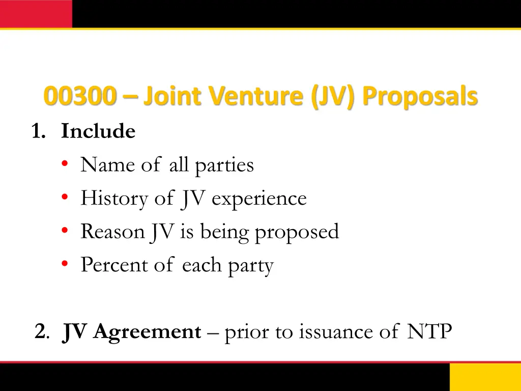 00300 joint venture jv proposals 1 include name