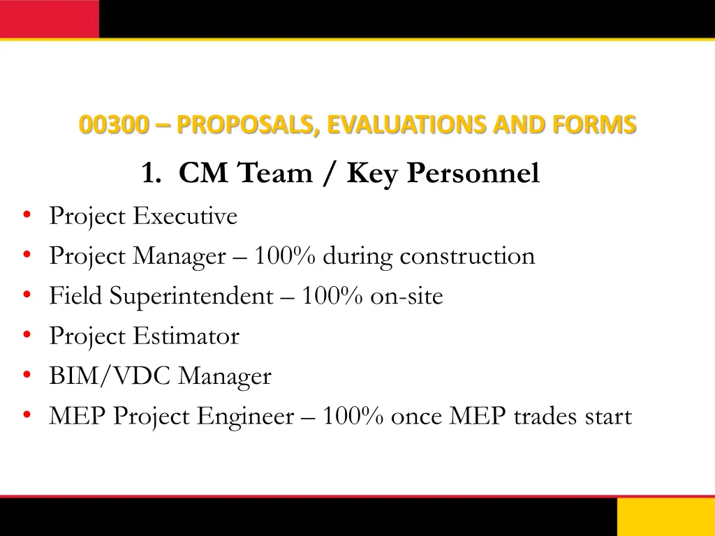 00300 proposals evaluations and forms 1 cm team