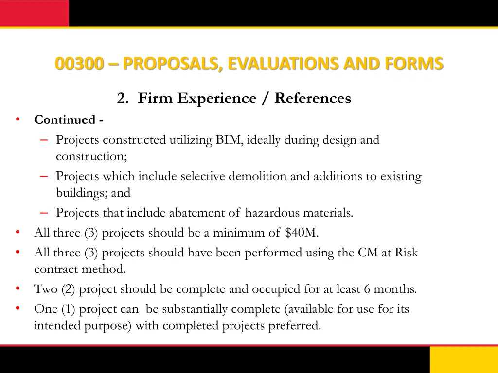 00300 proposals evaluations and forms 5