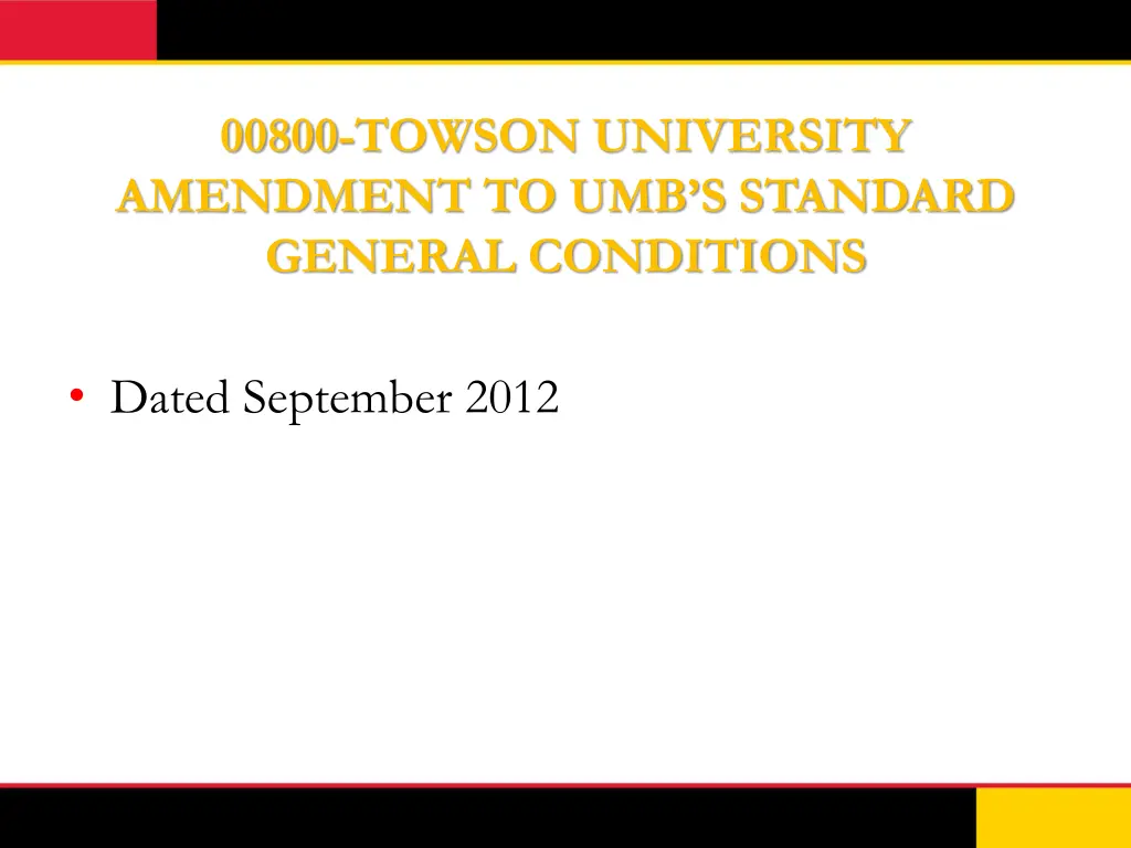 00800 towson university amendment