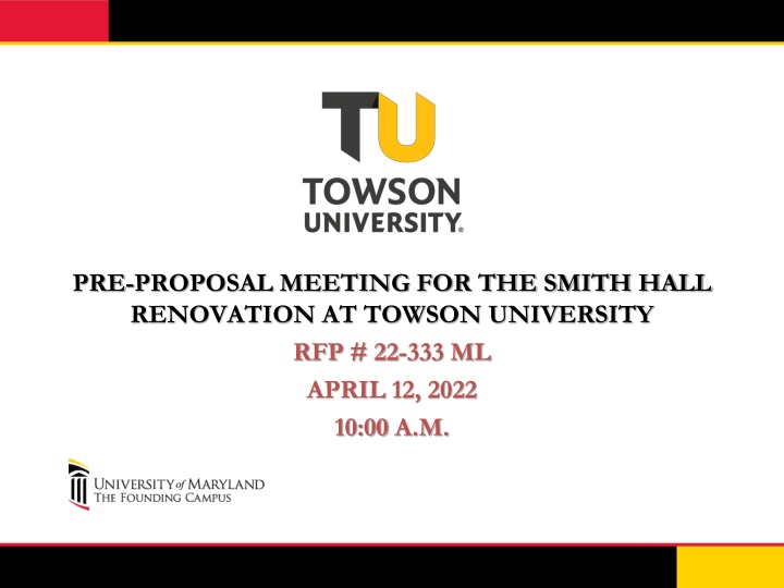 pre proposal meeting for the smith hall