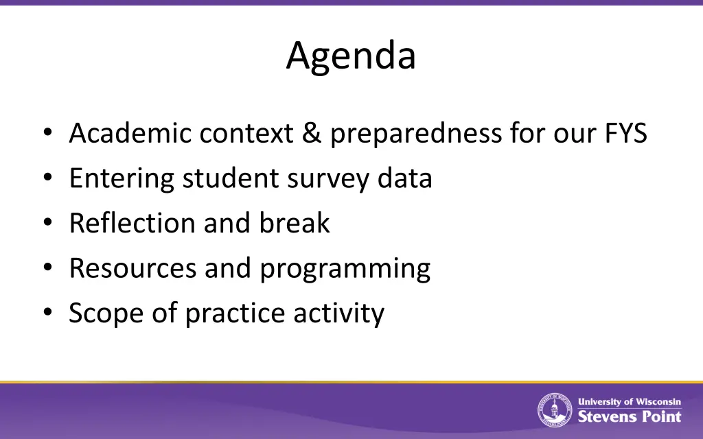 agenda