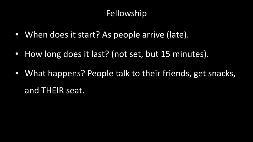 fellowship