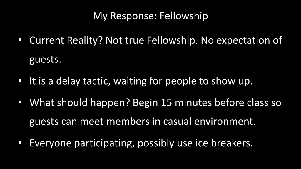 my response fellowship