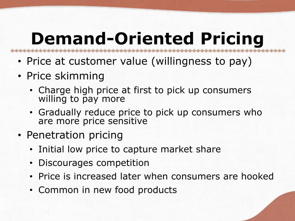 demand oriented pricing