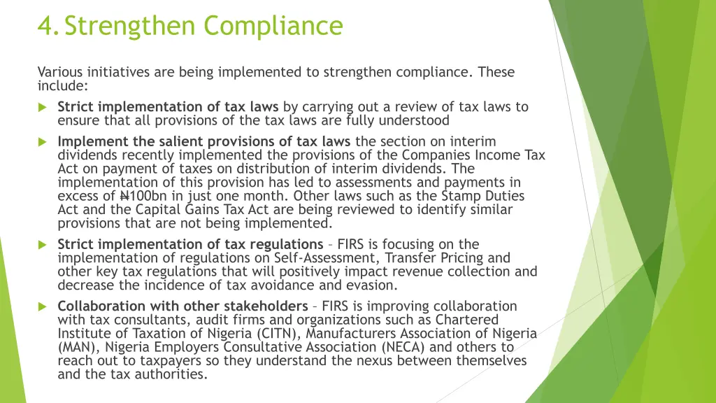 4 strengthen compliance
