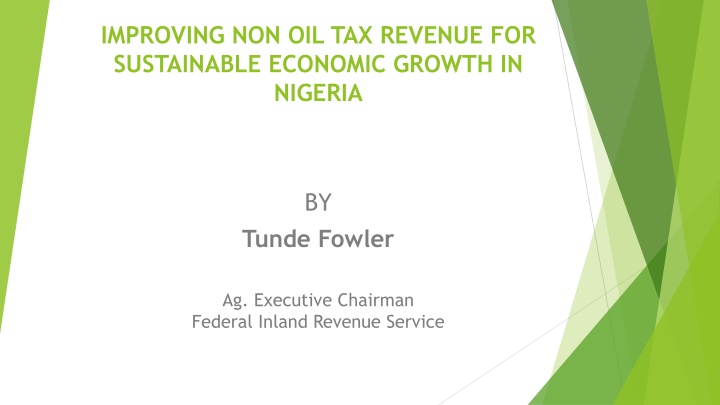 improving non oil tax revenue for sustainable