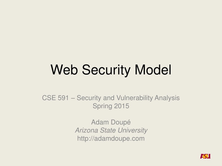 web security model