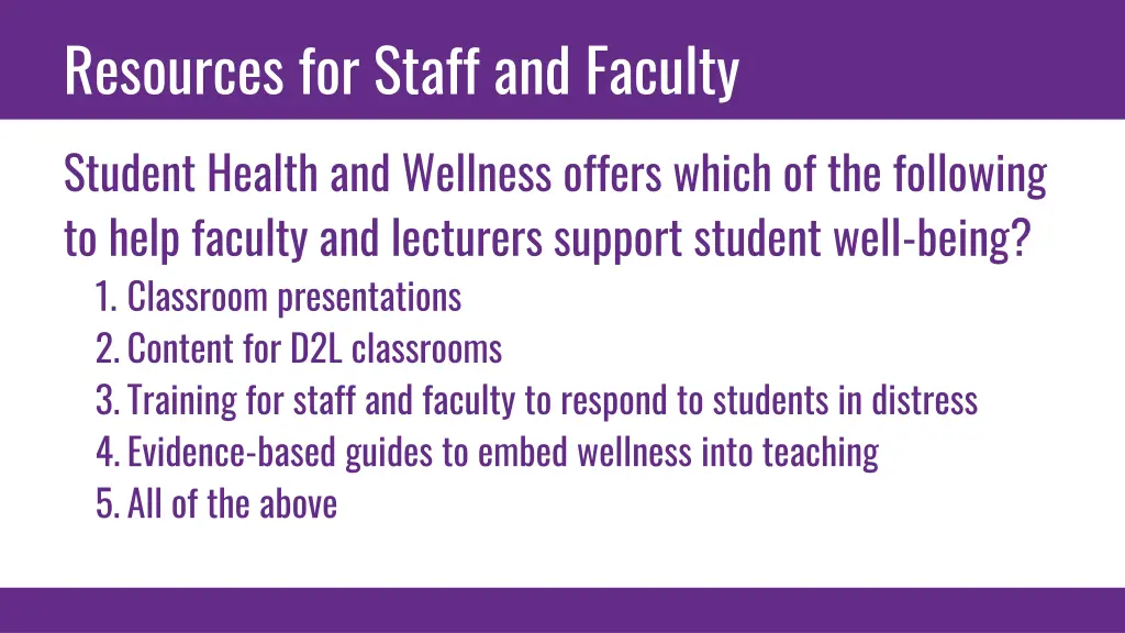 resources for staff and faculty 1