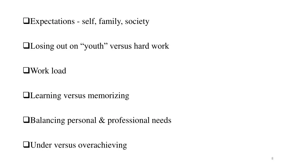 expectations self family society