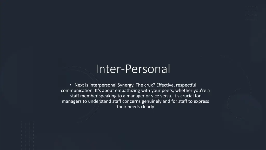 inter personal