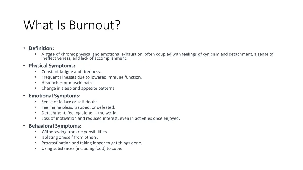 what is burnout