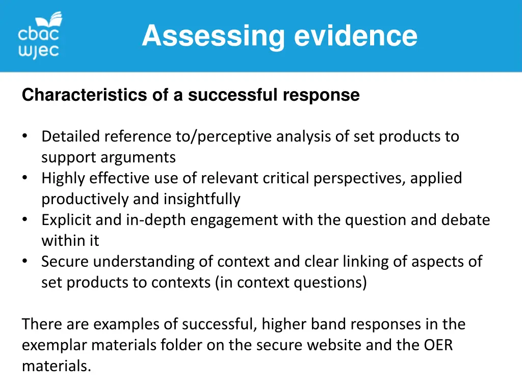 assessing evidence 10