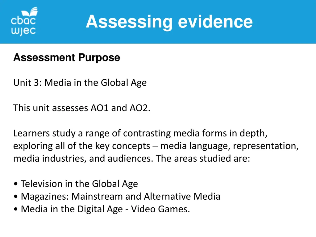 assessing evidence 4
