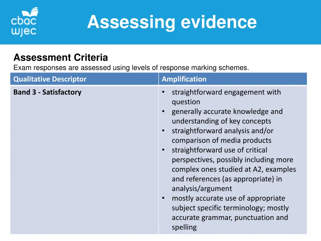 assessing evidence 7