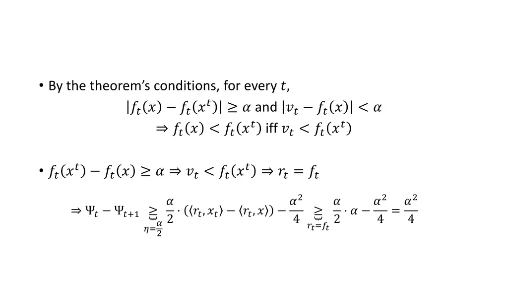 by the theorem s conditions for every iff