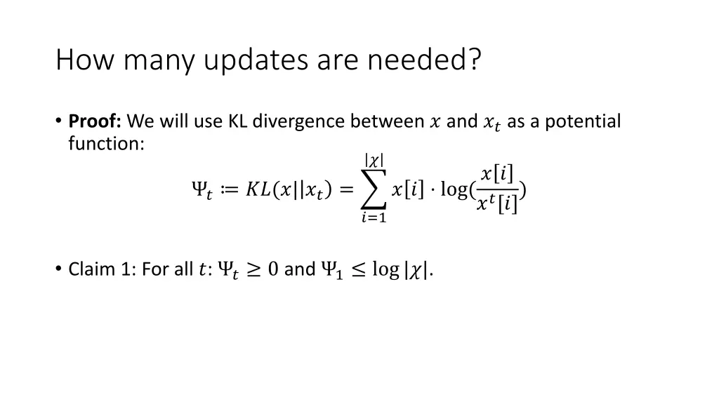 how many updates are needed 1