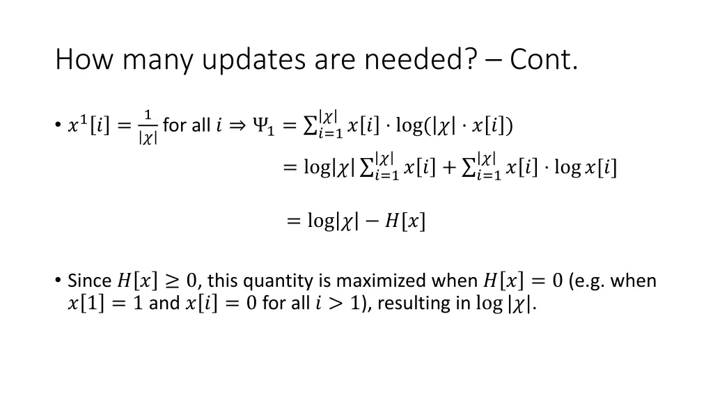 how many updates are needed cont 1