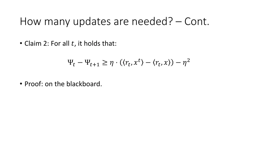 how many updates are needed cont 2