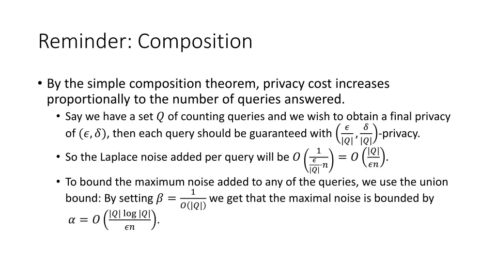 reminder composition