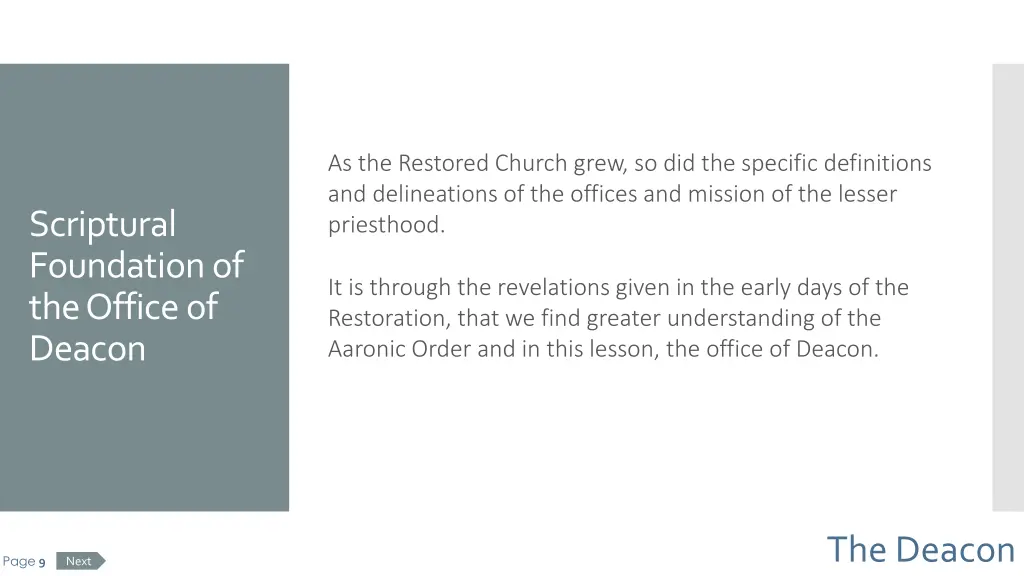 as the restored church grew so did the specific