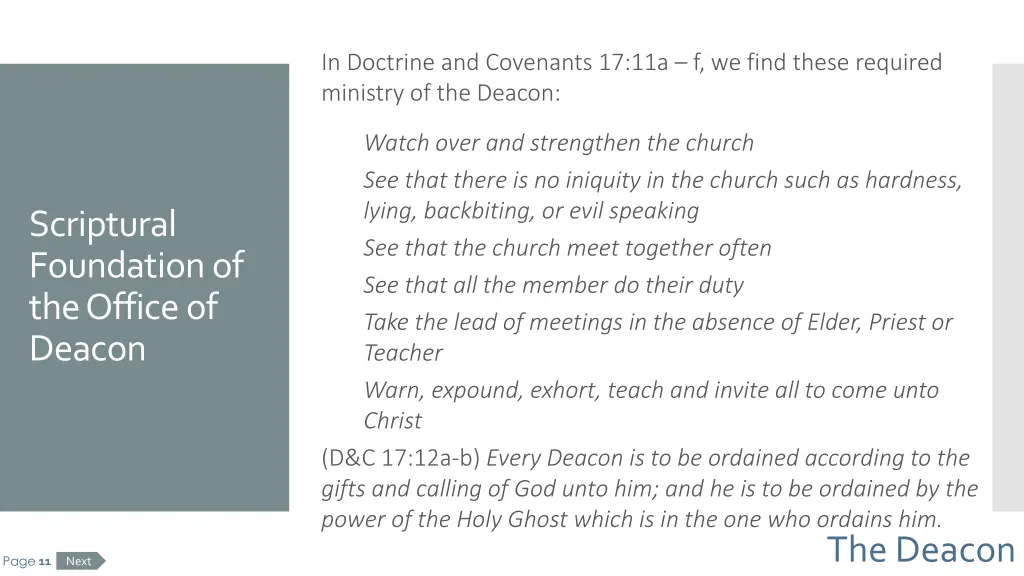 in doctrine and covenants 17 11a f we find these