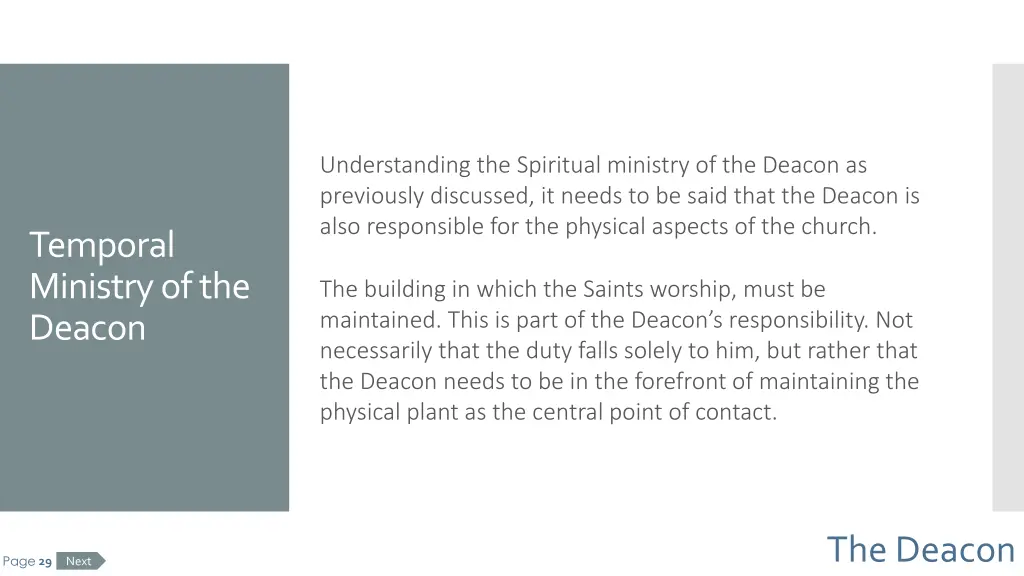 understanding the spiritual ministry