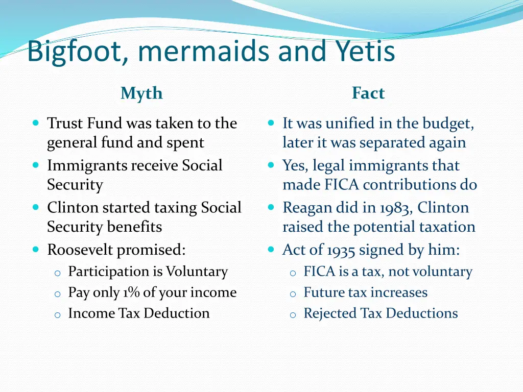 bigfoot mermaids and yetis